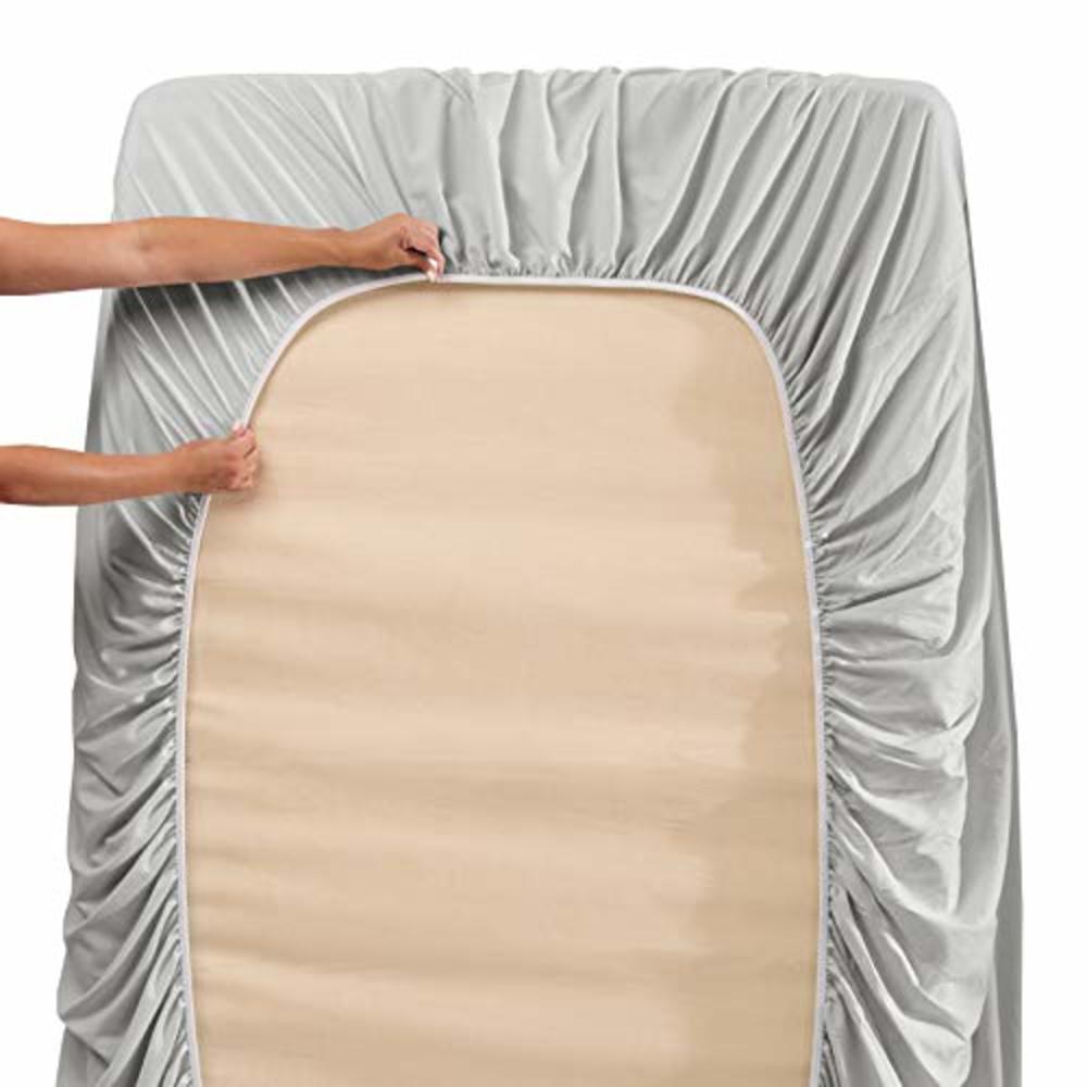 Nestl Bedding Nestl Extra Deep Pocket Bed Sheet Set – 6-Piece Hotel Bed Sheet Set Deep Pocket Bed Sheets 18-24 Inch Deep Pockets – Fitted Shee