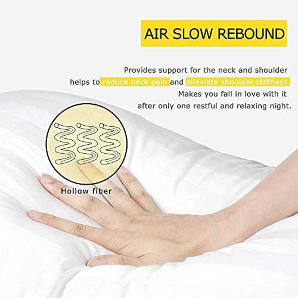 Cozsinoor Pillows For Sleeping (2-Pack)- Luxury Down Alternative Pillow Breathable Premium Quality Cover (Queen Size)