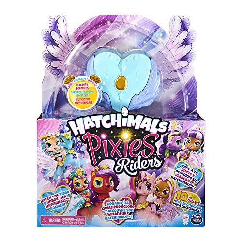 Hatchimals Pixies Riders, Lagoon Lily Pixie And Seastallion Glider Set With Mystery Feature