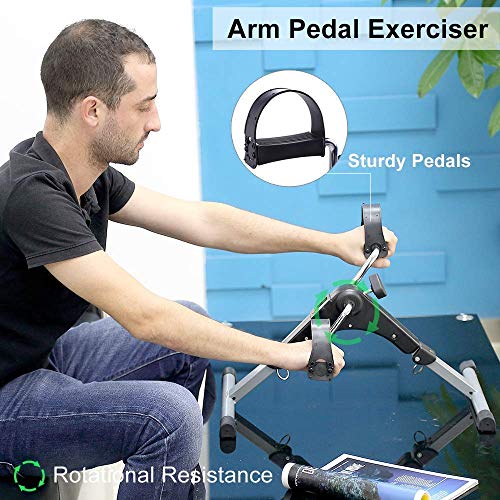Node Fitness Foldable Under Desk Exercise Bike Pedal Exerciser