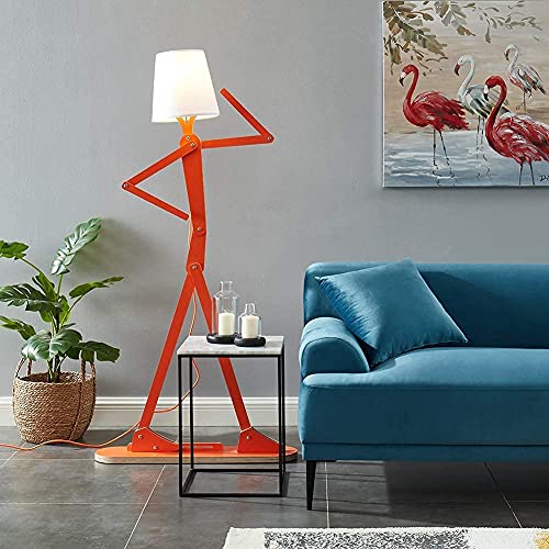 Hroome Cool Creative Floor Lamps Wood Tall Decorative Corner Reading Standing Swing Arm Light For Living Room Bedroom Office Far