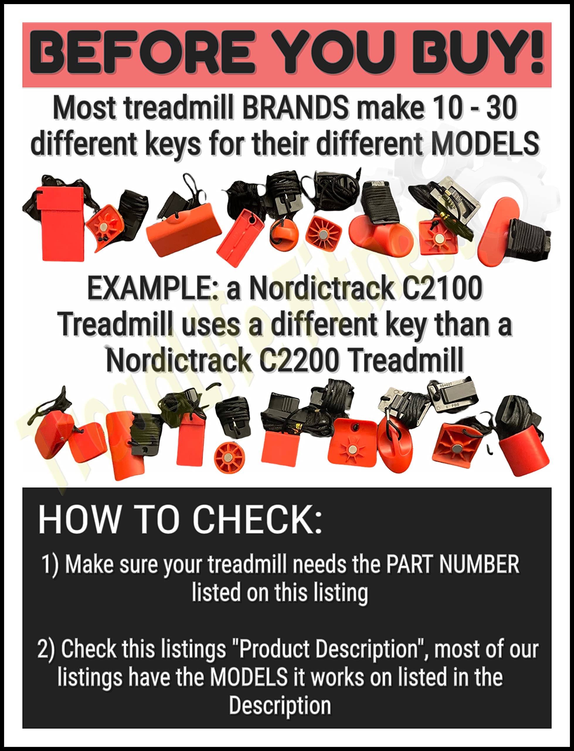 TreadLife Fitness Treadmill Key - compatible with Various NordicTrack Models Part Number: 245920 - comes with Free Treadmill lub