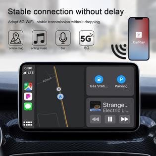 LXJADAP THT-020-2 iPhone Wireless carPlay Adapter,Wireless Auto car  Adapter,Apple Wireless carplay Dongle,Plug & Play 5gHz WiFi Online  Update,Low
