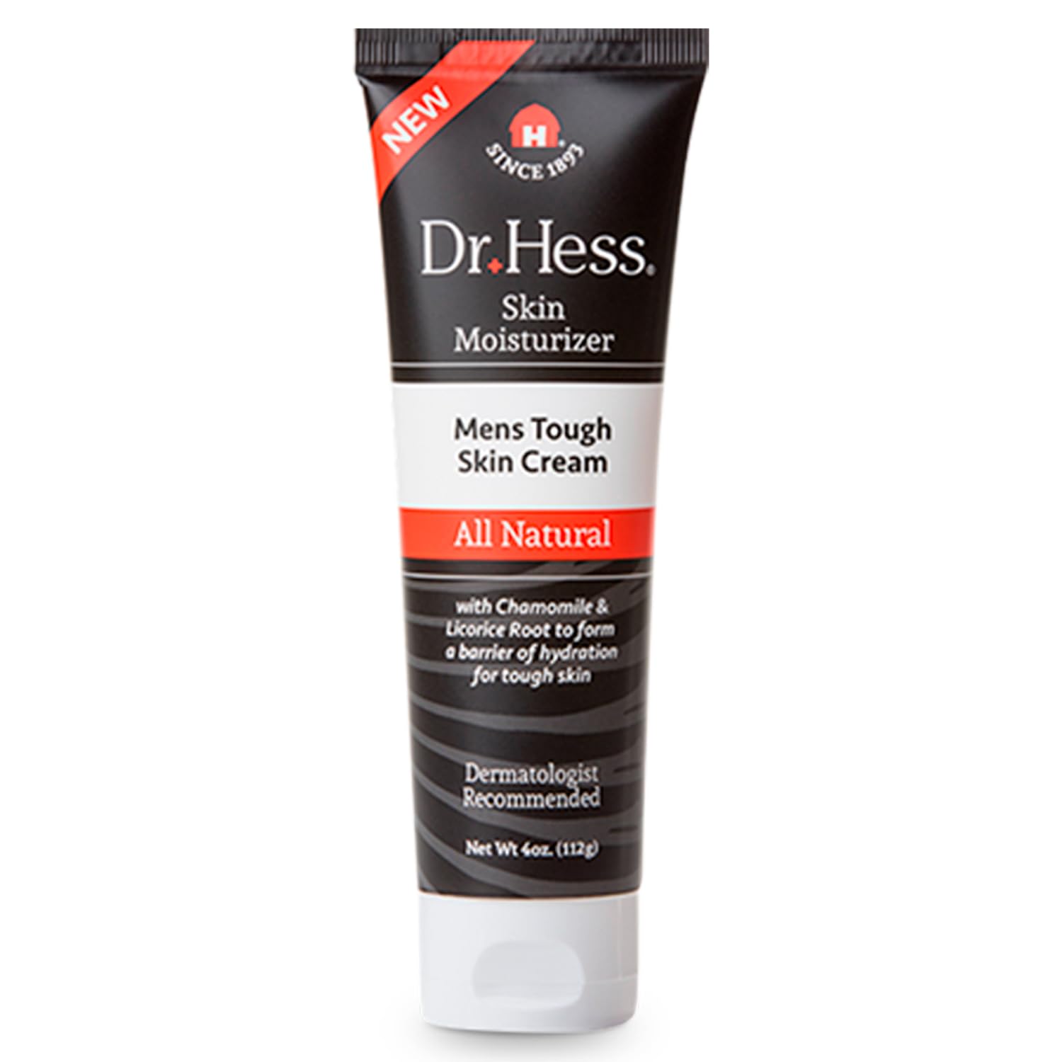 Dr Hess Mens Moisturizer, All Natural Tough Skin cream with Lanolin, Beeswax, Licorice Root & chamomile, Hand & Body Lotion to c