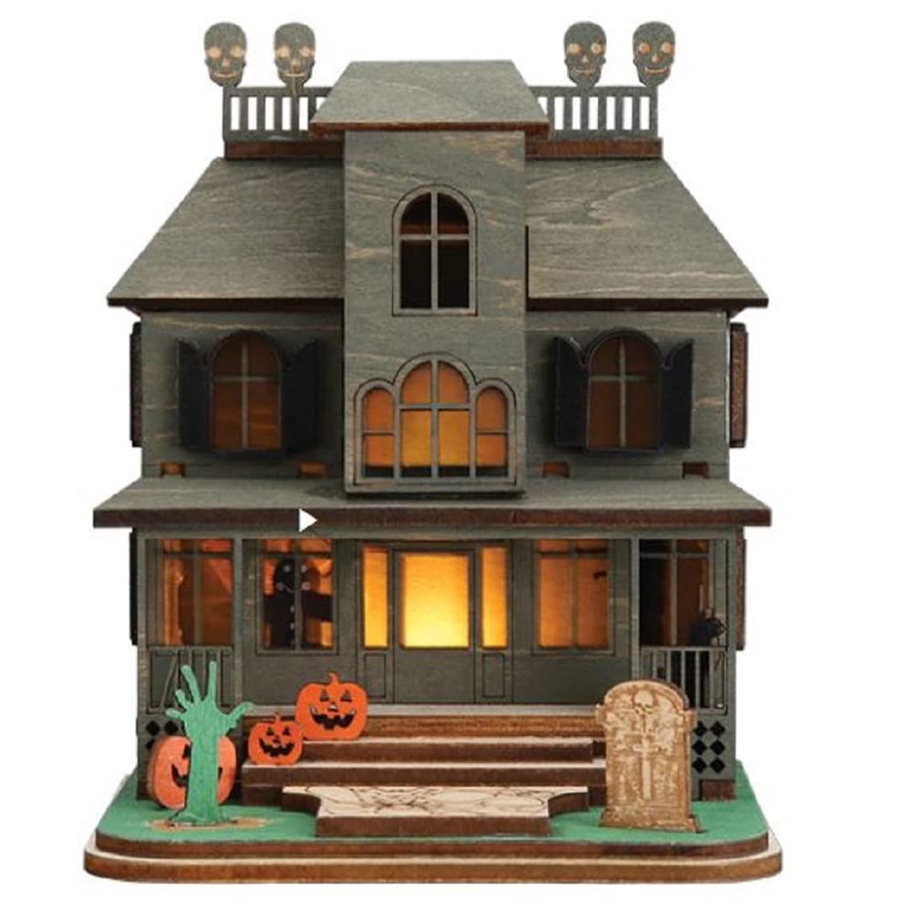 Old World Christmas ginger cottages Haunted Mansion Ornaments for christmas Tree