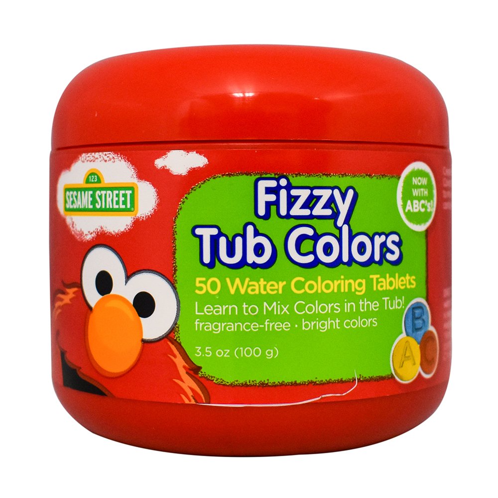 Sesame Street Fizzy Tub colors 35 Ounce (50 Tablets)