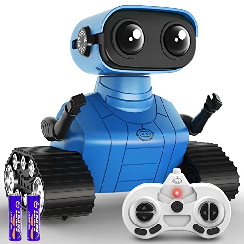 Hamourd Robot Toys for Boys girls, Rechargeable Remote control Emo Robots with Auto-Demonstration, Flexible Head & Arms, Dance M