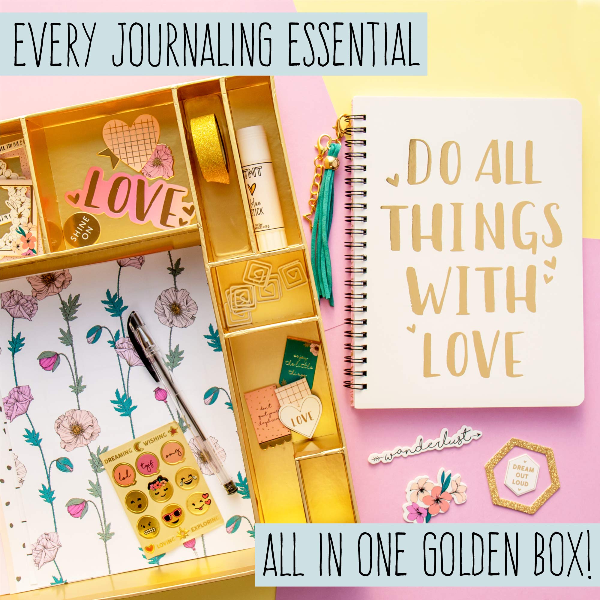 90824 STMT DIY Do All Things With Love Journaling Set, Stationery Set,  Bullet Journal Kit, Journaling Kit, Journals for Teen girls, DI