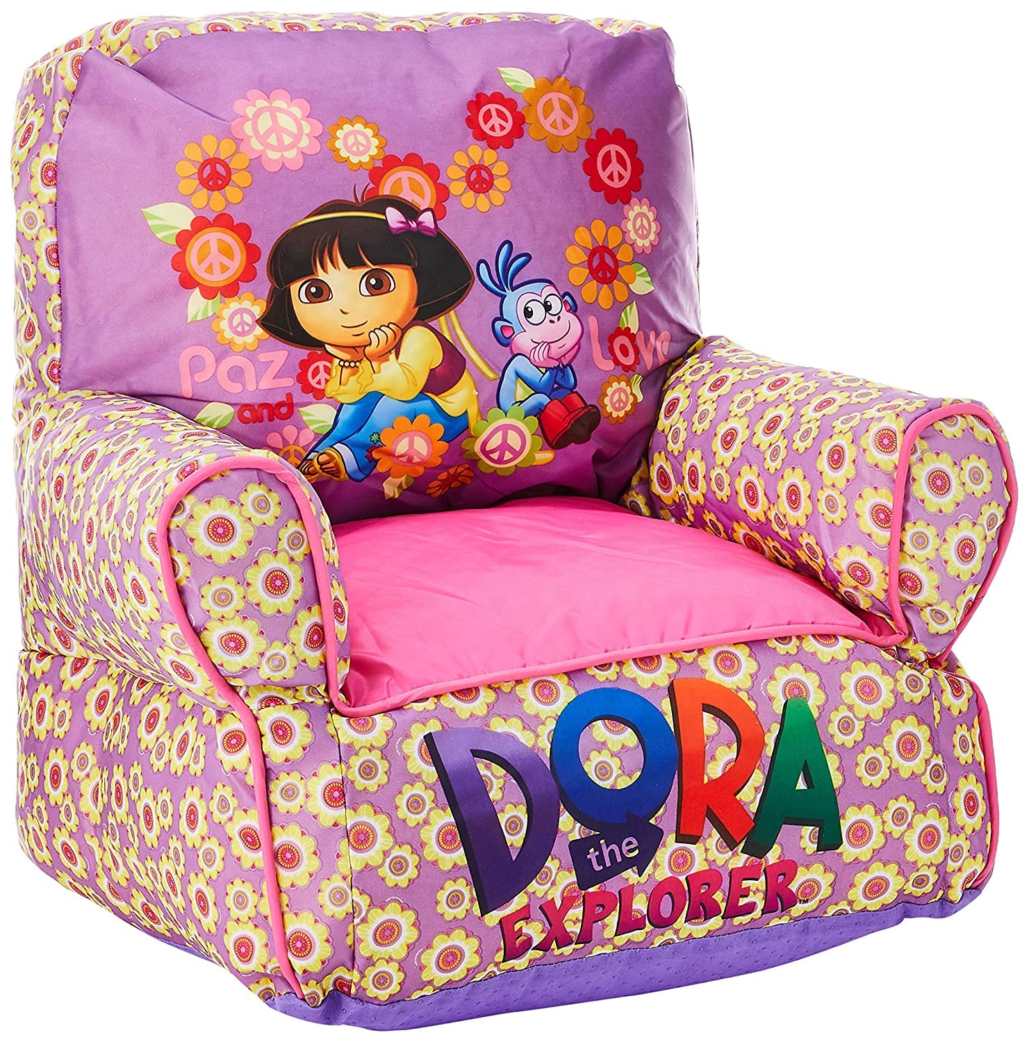 Nickelodeon Dora the Explorer Bean Bag Sofa chair, Purple