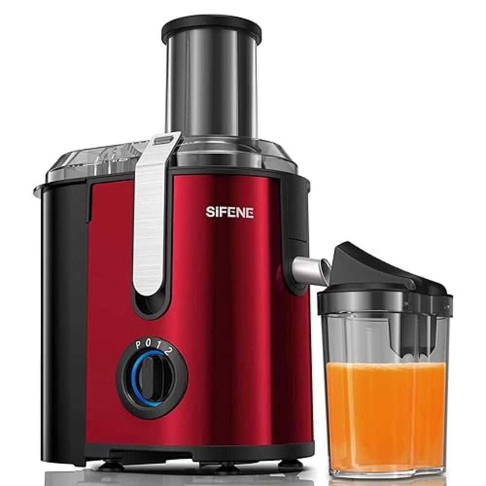 SiFENE Juicer Machine, 800W centrifugal Juicer with 32 Big Mouth for Whole Fruits and Veggies, Juice Extractor Maker with 3 Spee