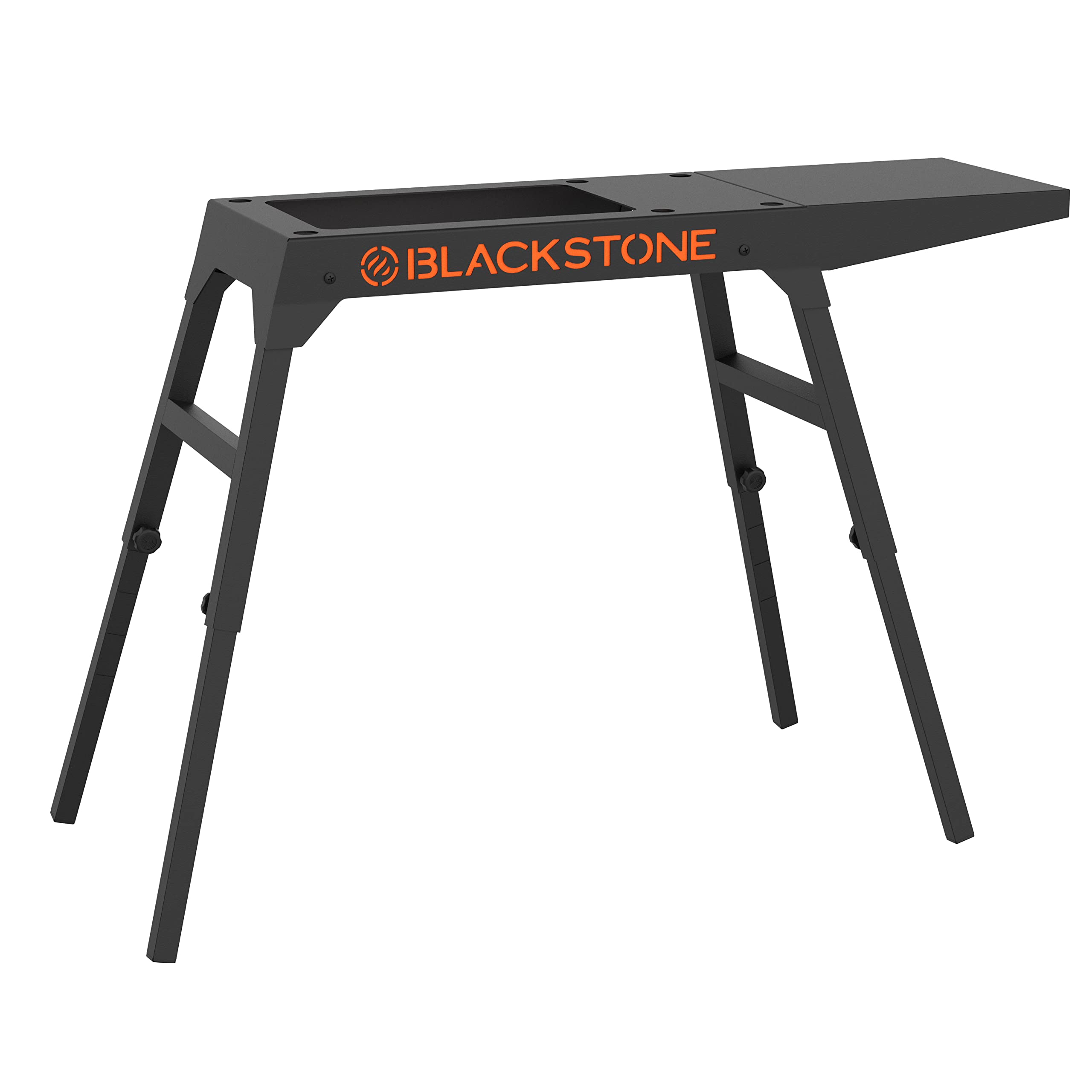 Blackstone Universal griddle Stand with Adjustable Leg and Side Shelf - Made to fit 17A or 22A Propane Table Top - Perfect Take 