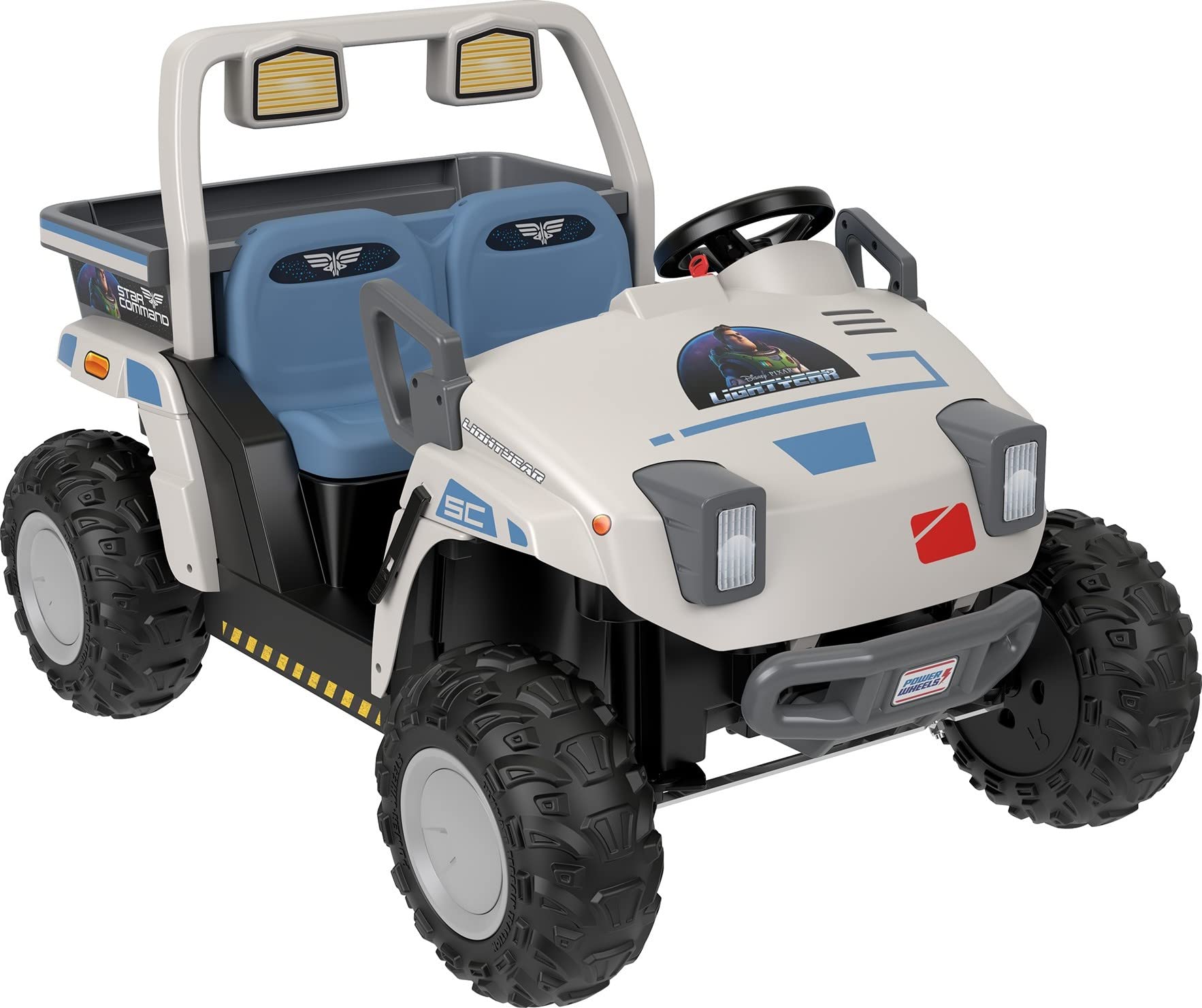 Power Wheels Star command Base Transport Vehicle Ride-On, Disney and Pixar Lightyear, Battery-Powered Toy for Preschool Kids Age