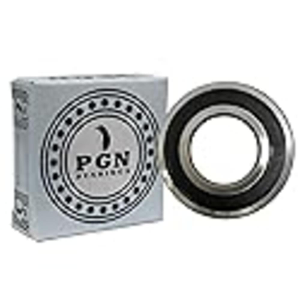PGN Bearings PGN (10 Pack) 6207-2RS Bearing - Lubricated Chrome Steel Sealed Ball Bearing - 35x72x17mm Bearings with Rubber Seal & High RPM S
