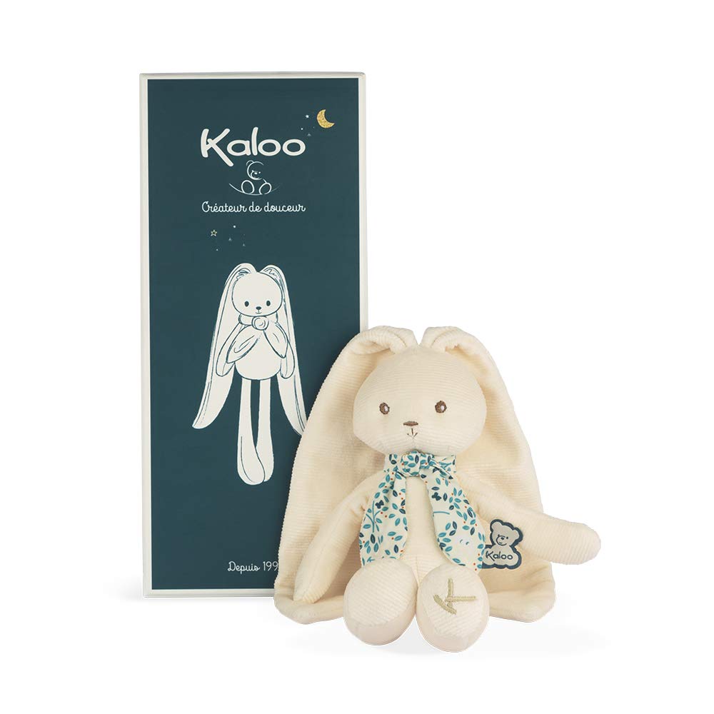 Kaloo Lapinoo My First Friend Corduroy Rabbit - Machine Washable - 10? Tall in Gift Box - Cream Ages 0+ - K969942