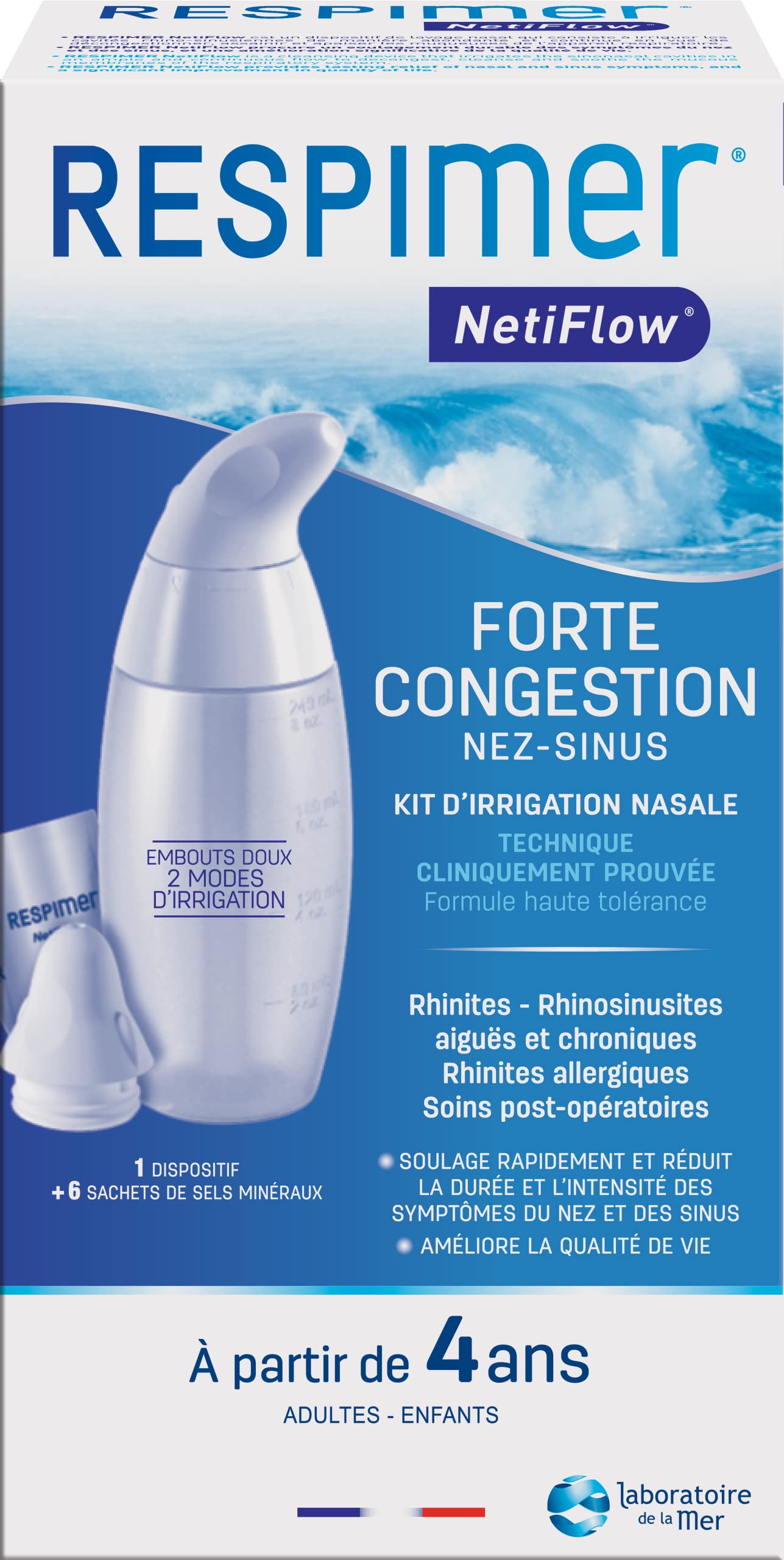 Laboratoire de la Me RESPIMER NetiFlow- Sinus And Nasal Irrigation Kit