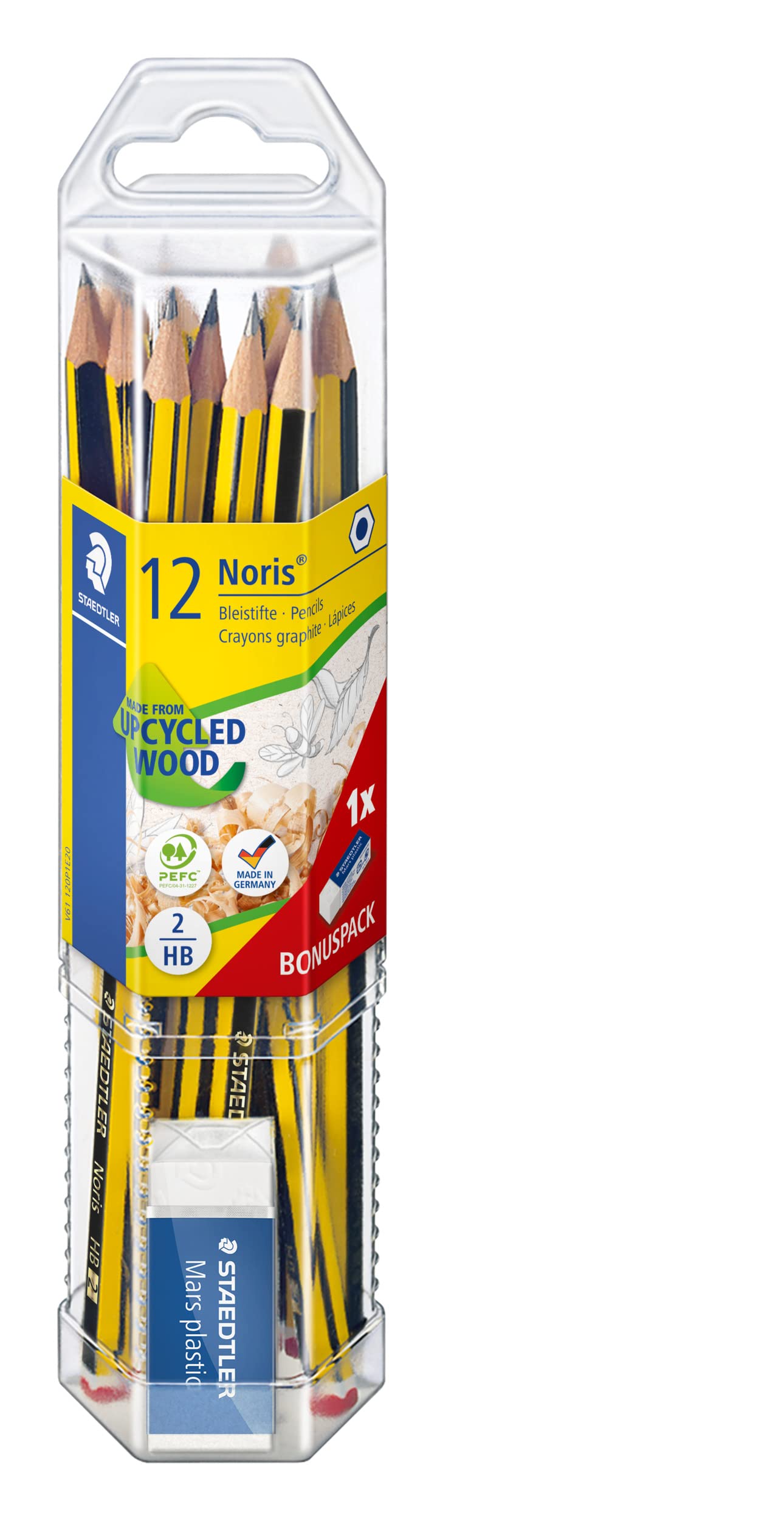 STAEDTLER Noris 61 120P1 Pencil Promotional Set 12 Pencils with Mars