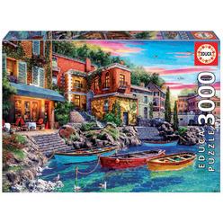 Educa - Sunset in Como - 3000 Piece Jigsaw Puzzle - Puzzle Glue Included - Completed Image Measures 47.25" x 33.5" - Ages 14+ (1
