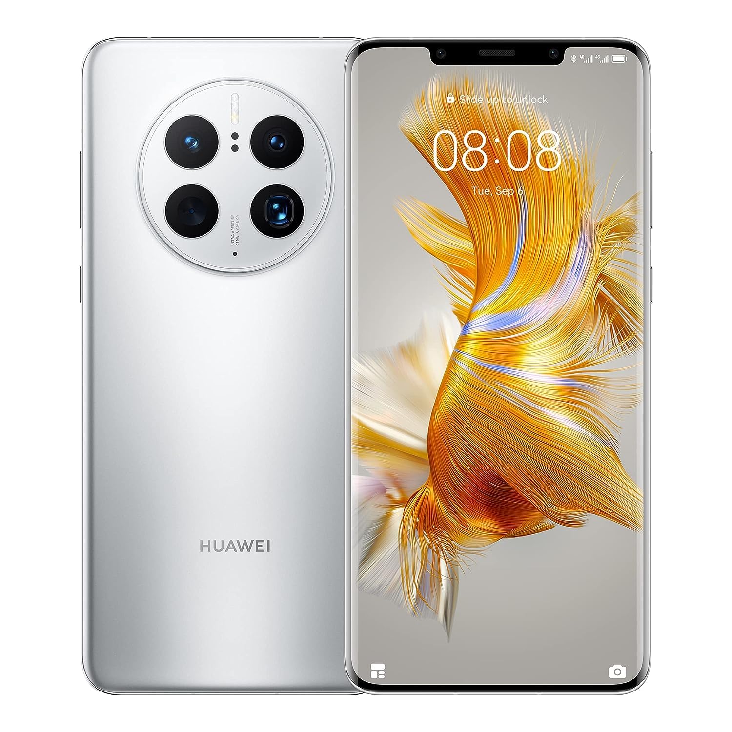 HUAWEI Mate 50 Pro Dual-SIM 256GB ROM + 8GB RAM (Only GSM | No CDMA) Factory Unlocked 4G/LTE Smartphone (Silver) - International