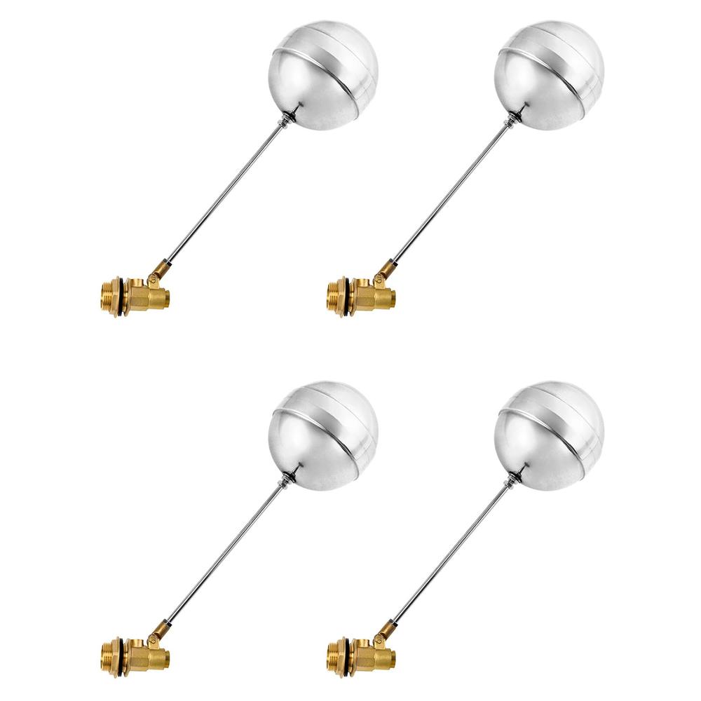 Float Over Hardware QWORK Stainless Steel Floating Ball Float Valve, 4 Pack 3/4 inch DN20 ...