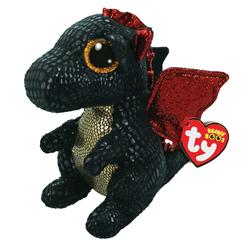 TY Toys TY T36321 GRINDAL Dragon W/Horn-Beanie BOOS, Multicolored