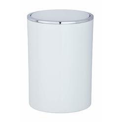 Wenko Inca Trash Can with Lid, Waste Bin with Swing Lid, Small Trash Can, Mini Trash Can, Small Garbage Can, Small Waste Basket,