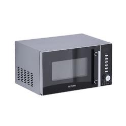 SEVERIN 3-in-1 microwave oven with grill and hot air function, mini oven with 10 power settings, multifunctional microwave with
