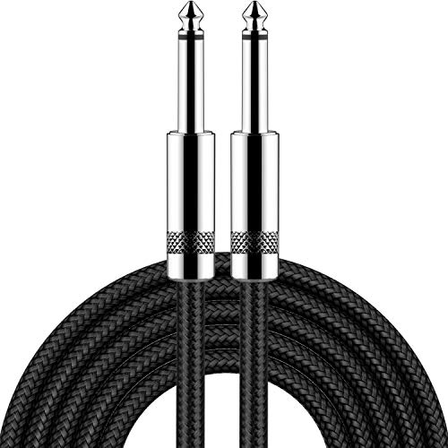 New bee Guitar Cable 20 ft Electric Instrument Cable Bass AMP Cord 1/4 Straight to Straight for Electric Guitar, Bass Guitar, El