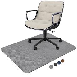 Placoot Corduroy Chair Mat for Hardwood Floor, 55"x35" Office Chair Mat Desk Chair Mat for Rolling Chair, Large Anti-Slip Backing Low-Pi