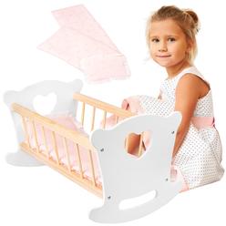Green series Kinderplay Baby Doll Crib | Baby Doll Cradle - Baby Doll Crib Set | Babydoll Crib | Bassinet Doll | Baby Doll Beds 