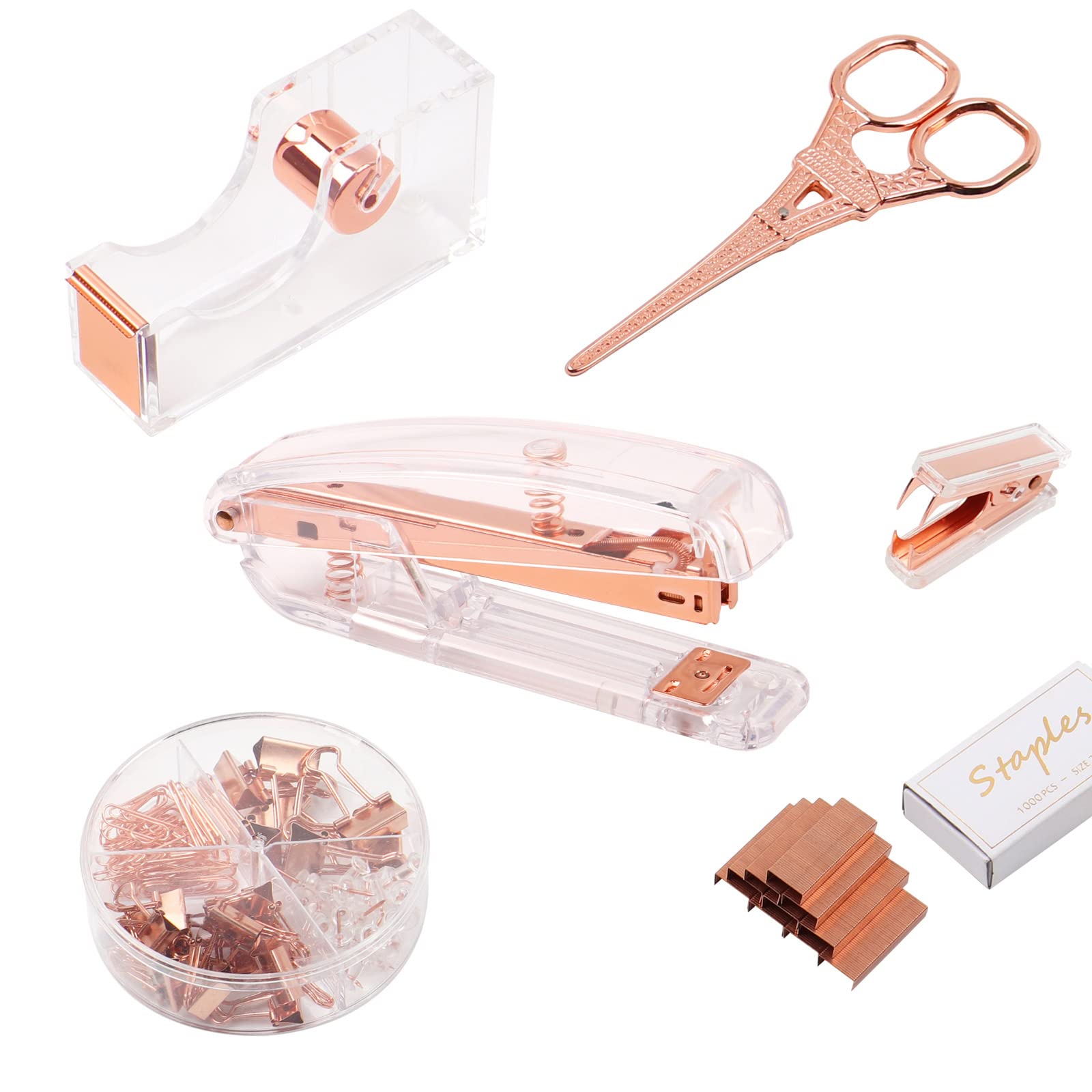 021DS-0 Rose Gold Office Supplies and Accessories, DaizySight Cute