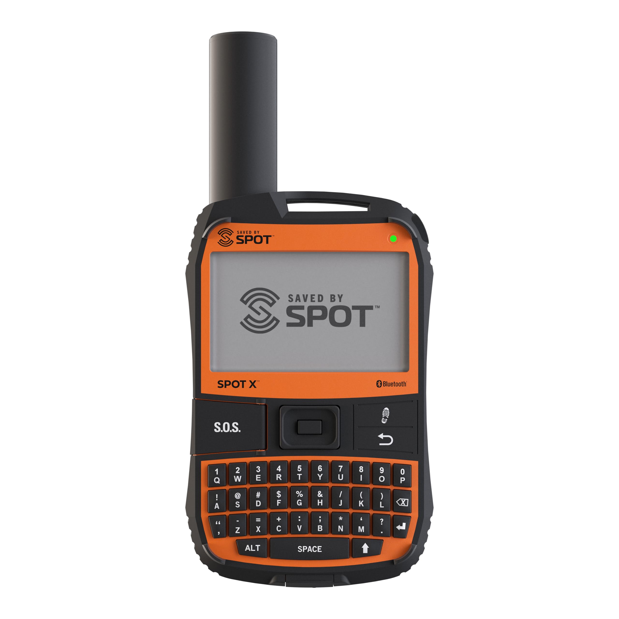 Spot X with Bluetooth 2-Way Satellite Messenger  SOS Protection  Handheld Portable 2-Way GPS Messenger for Hiking, Camping, Cars