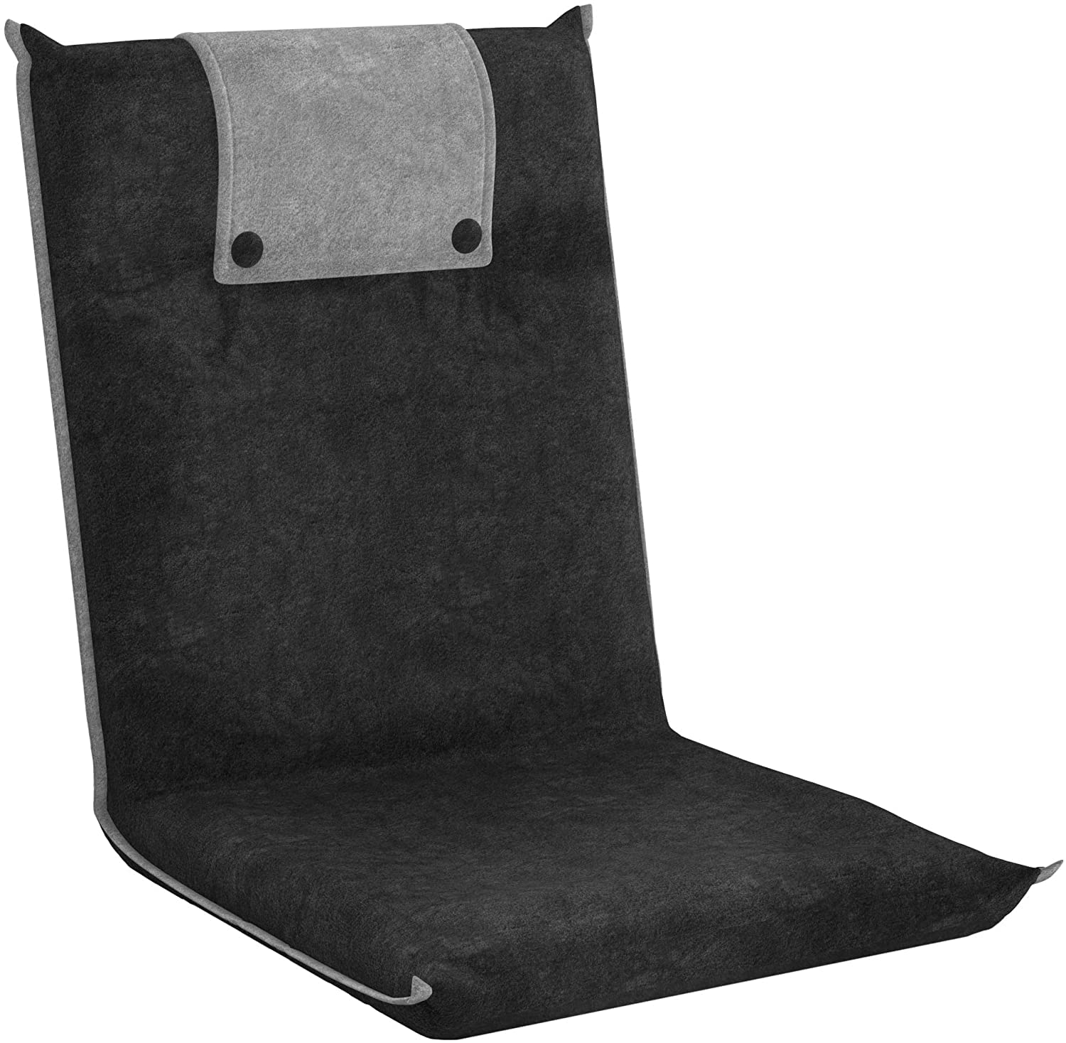 bonVIVO II Floor Chair with Back Support - Floor Gaming Chair, Padded Folding Sofa Chair, Sleeper Bed, Adjustable Meditation Cha
