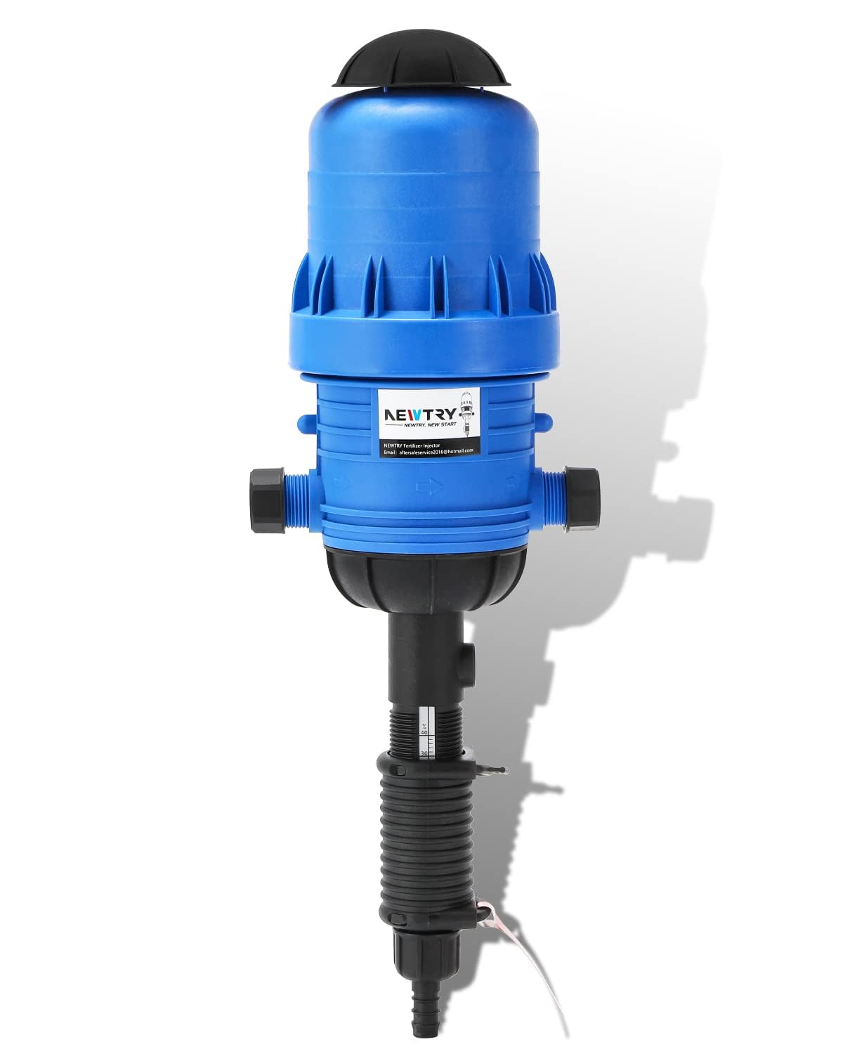 NEWTRY 0.4%~4% Adjustable Fertilizer Injector Water Powered Chemical Liquid Doser Dispenser 4.4~660.43 gallons/h Drip Irrigation
