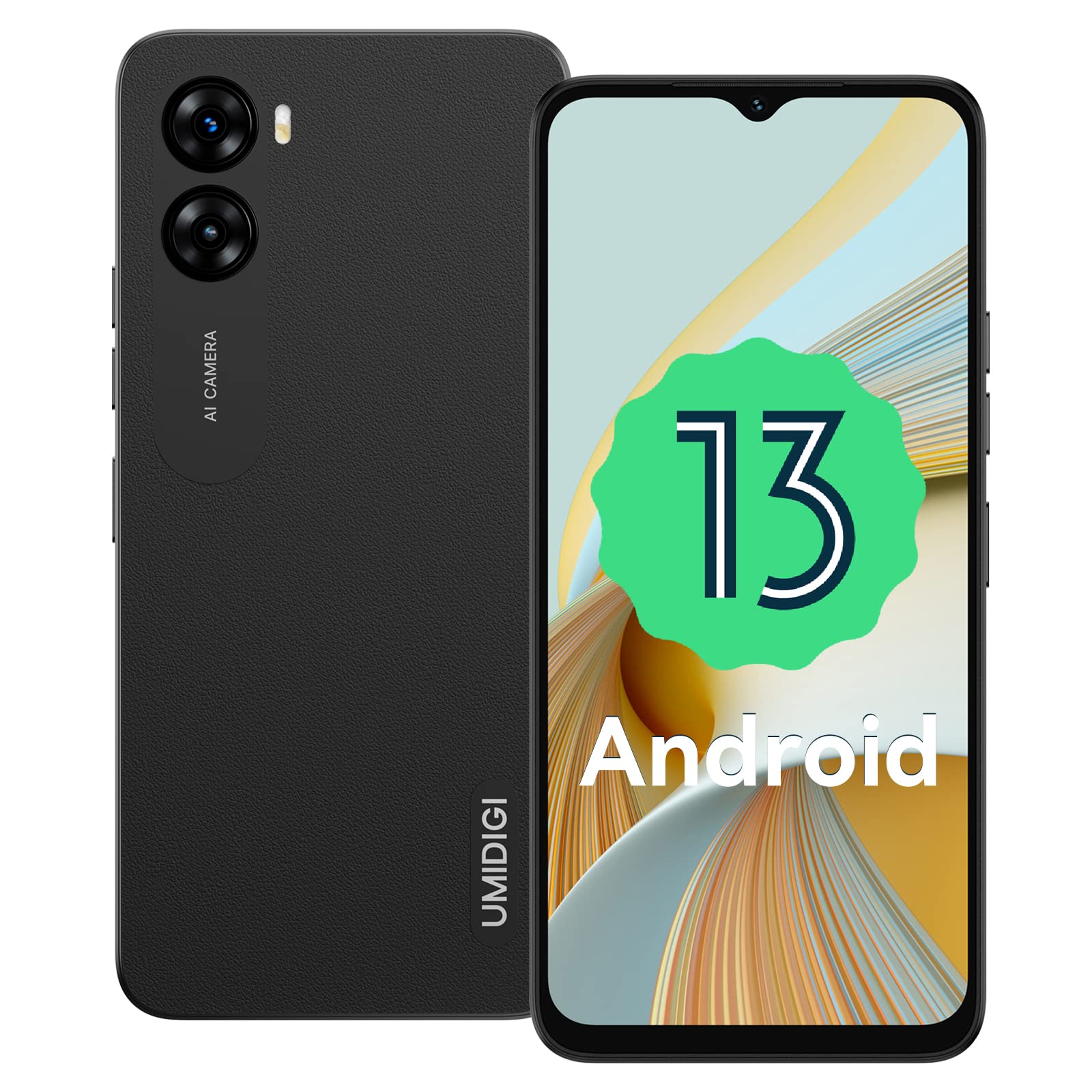 UMIDIGI Unlocked Cell Phone G3 Plus,Android 13 Smartphone,7G(4G+3G)+128G(1TB Expandable), Dual Sim 4G LTE Mobile Phone,Octa Core