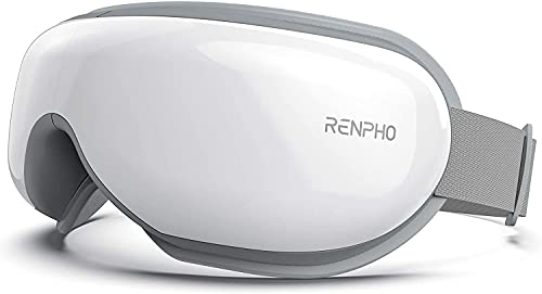 RENPHO Eyeris 1 Eye Massager with Heat, Heated Eye Mask with Bluetooth Music for Migraine, Face Massager to Relax, Eye Care Devi