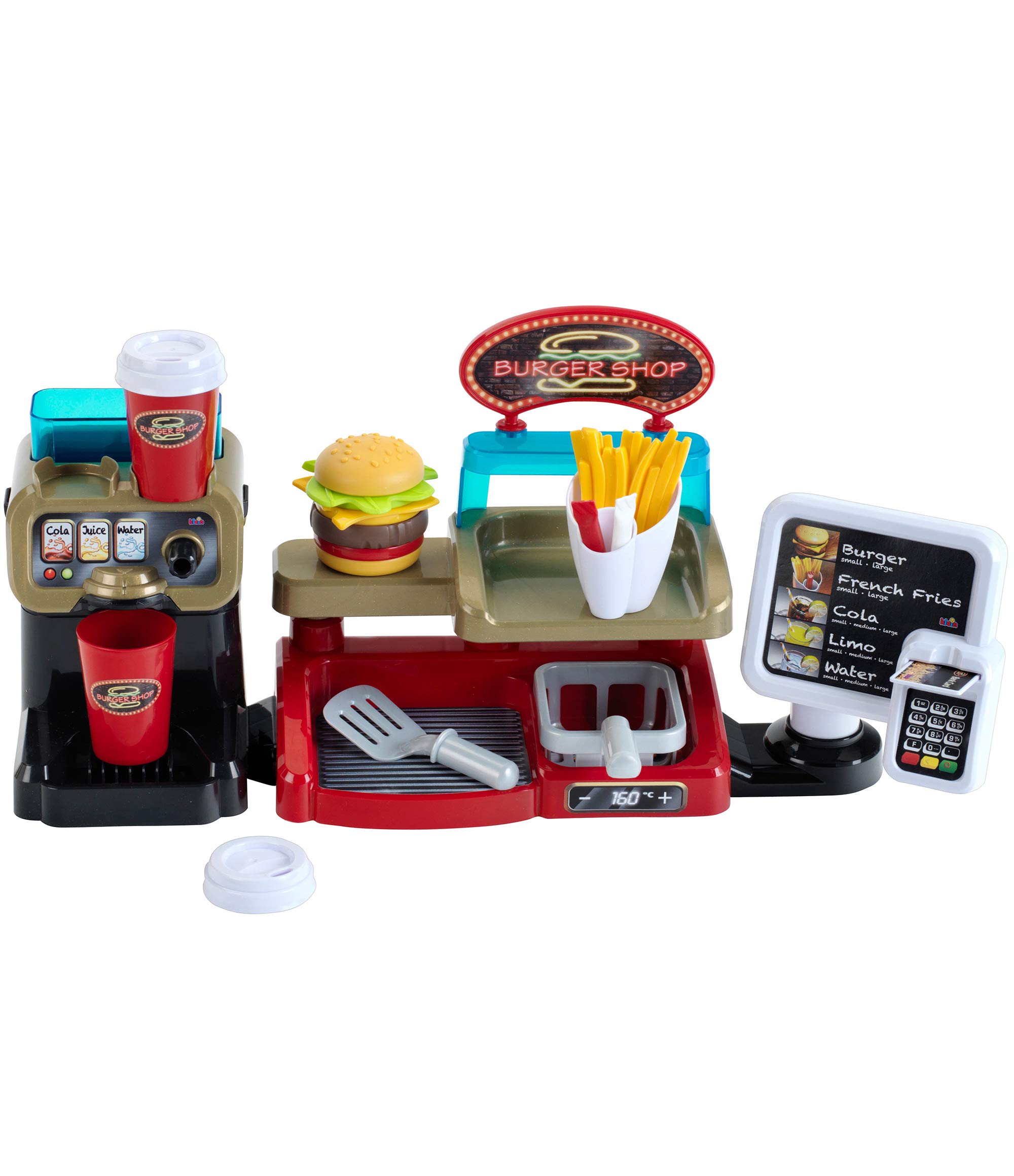 Theo Klein - Burger Shop Premium Toys for Kids Ages 3 Years & Up, 7311