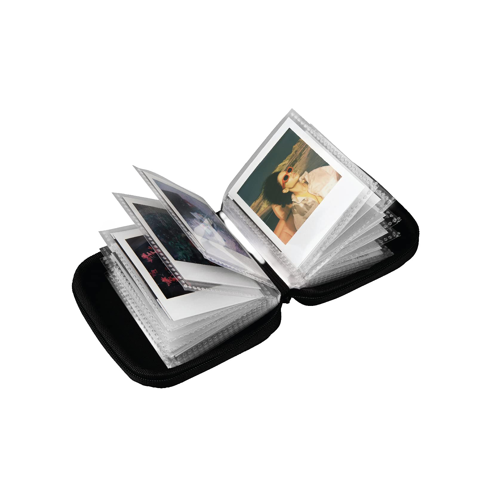 Polaroid Originals Polaroid Go Pocket Photo Album - Black - For Polaroid Go Format Photos - Displays 36 Go Photos (6164)