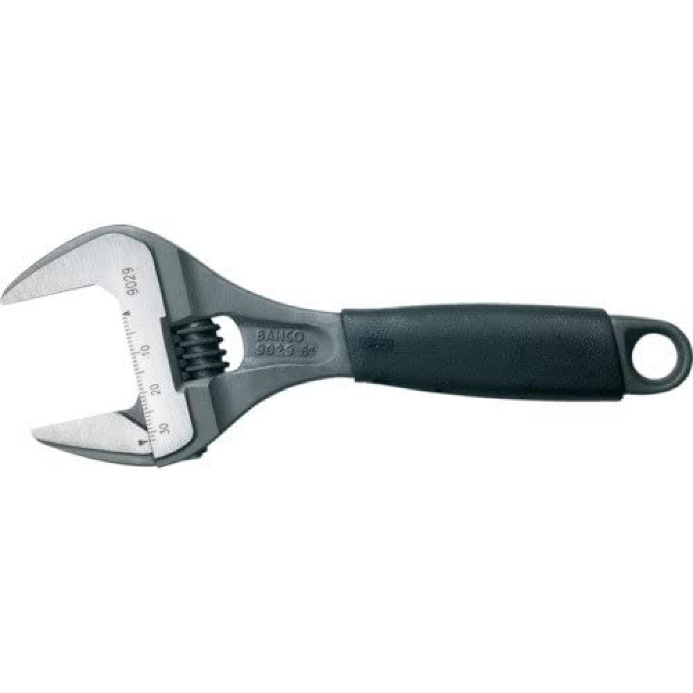 Bahco Tools Bahco Black Finish Adjustable Wrench, Big Opening 9029, Gray