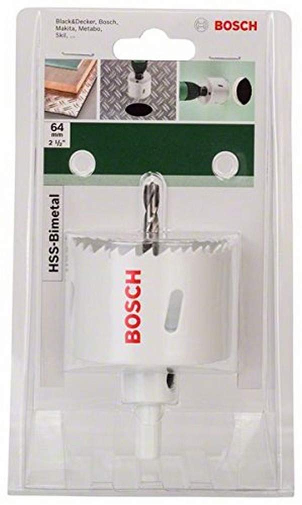 Bosch Home and Garde Bosch 2609255612 HSS Bi-Metal Holesaw with Diameter 64mm