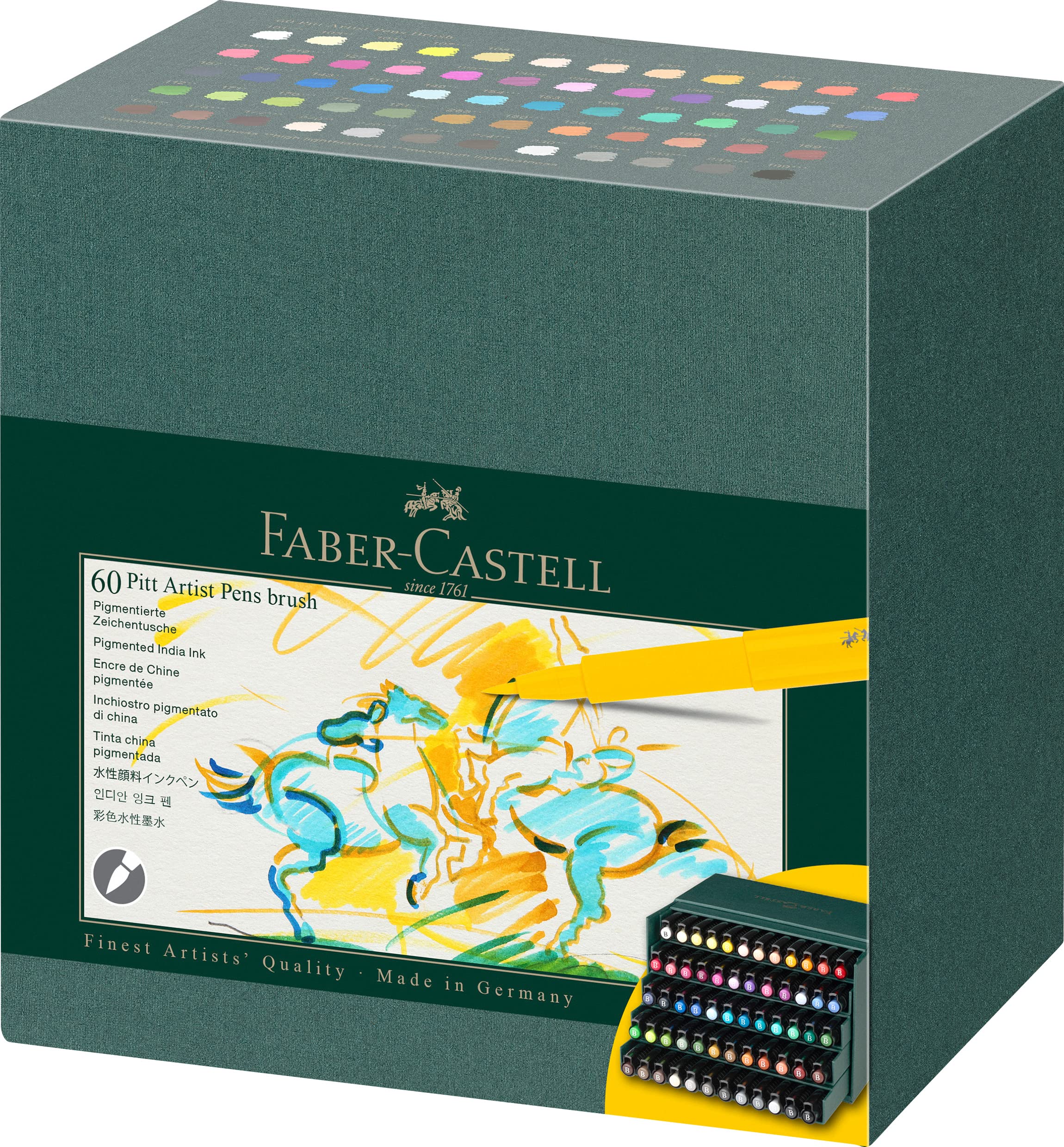 Faber-Castell - 12 PITT® Artist Pens Brush - Studio Box De 12 Pointe Pinceau 4005401671466