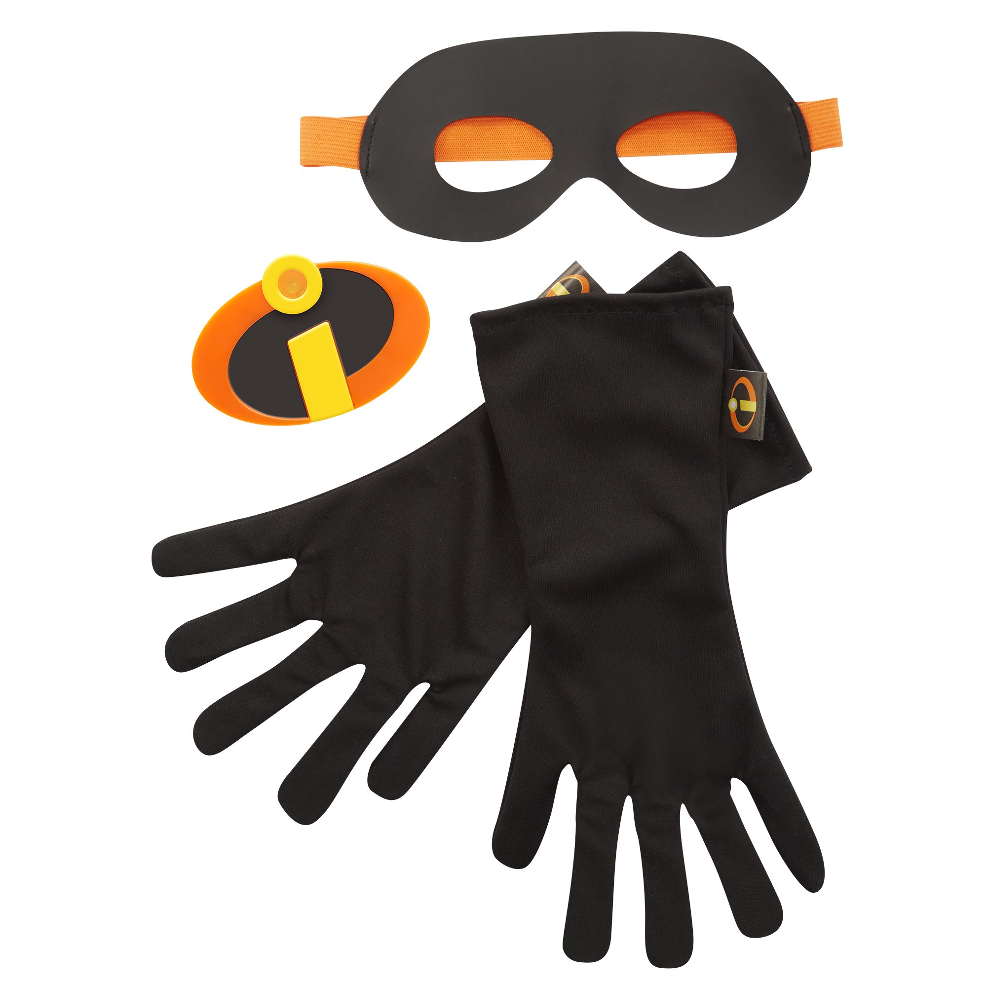 3DIT Character Creat The Incredibles 2 Gear Set, 3-Piece (Mask/Gloves/Emblem), Black, Ages: 4-8