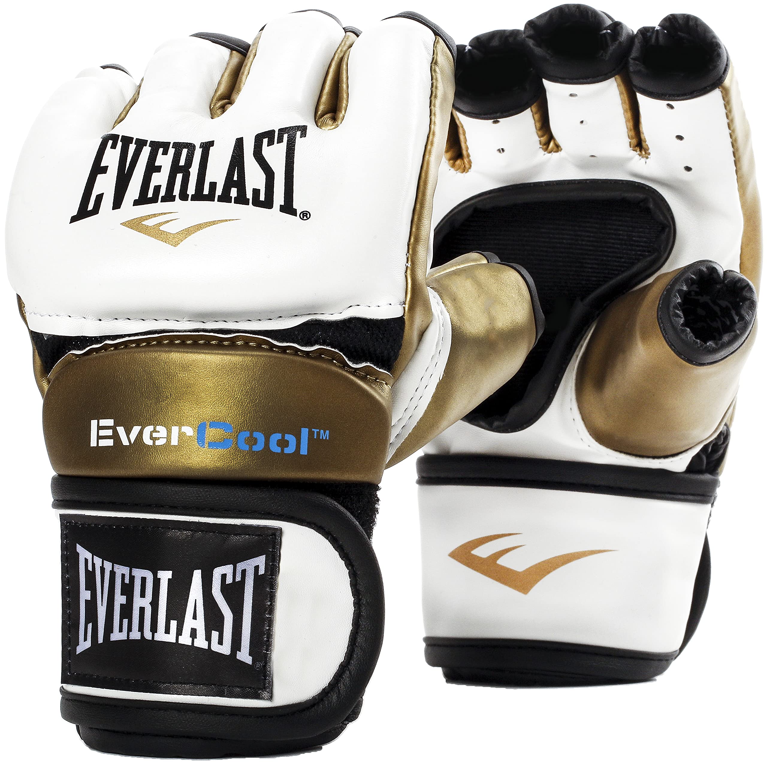 Everlast&reg; Everlast P00000661White/GoldML Everstrike Training Glove White/Gold ML