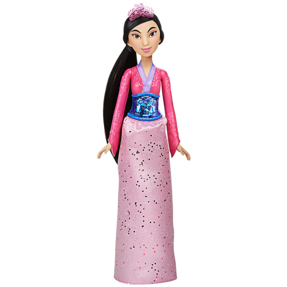 Disney Princess F0905ES3 Royal Shimmer Mulan Doll, Fashion Doll with Skirt and Accessories, White, Toy for Kids Ages 3 and Up