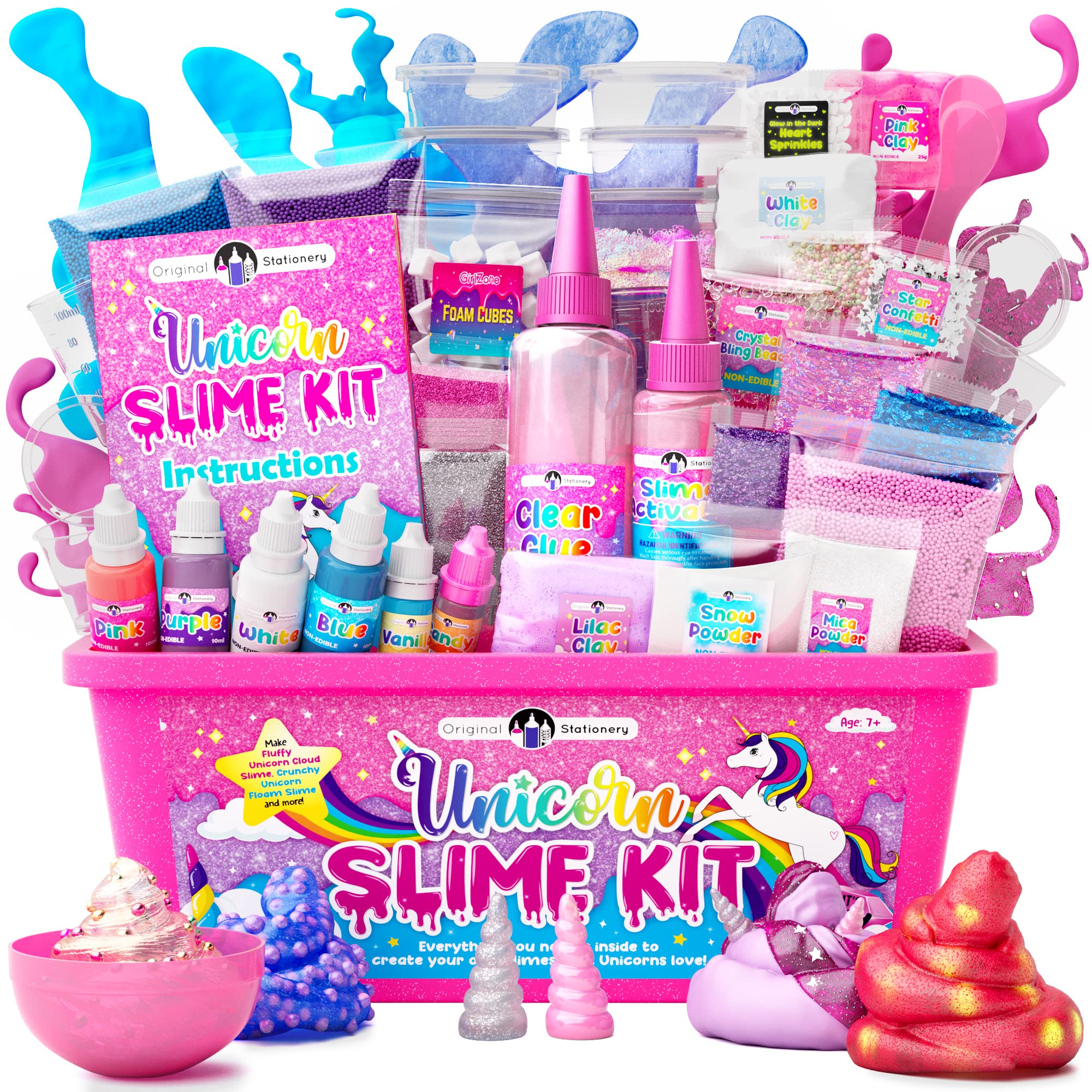 Original Stationery Unicorn Magical Slime Kit for Girls 10-12 to Make