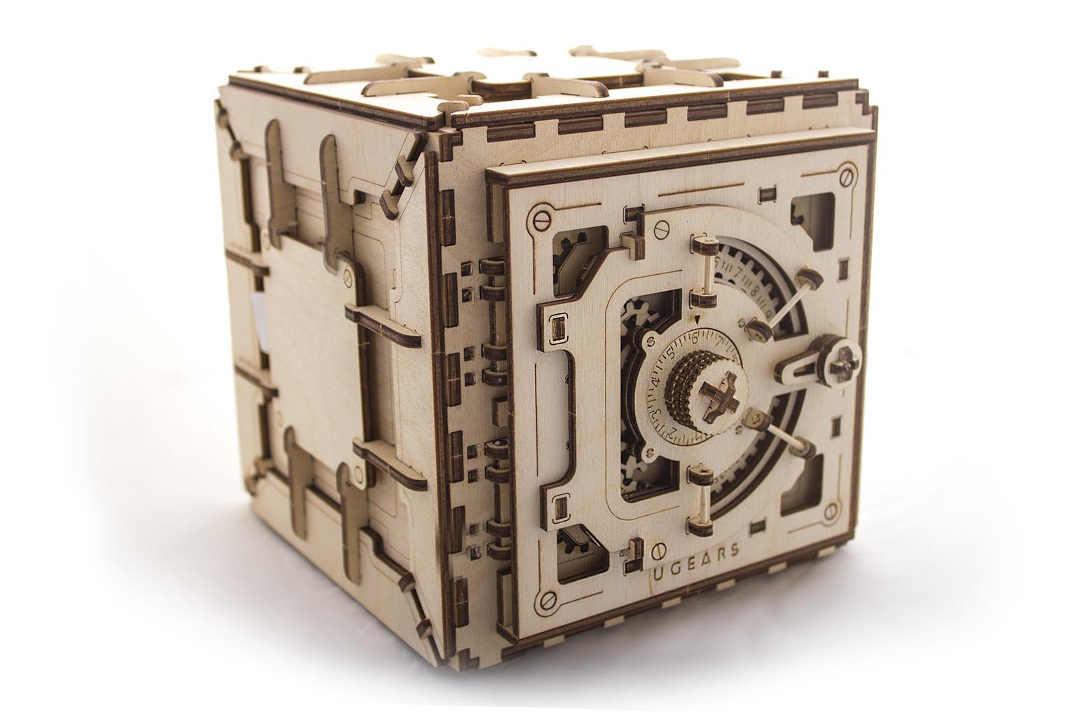 ugears model safe kit | 3d wooden puzzle | diy mechanical safe