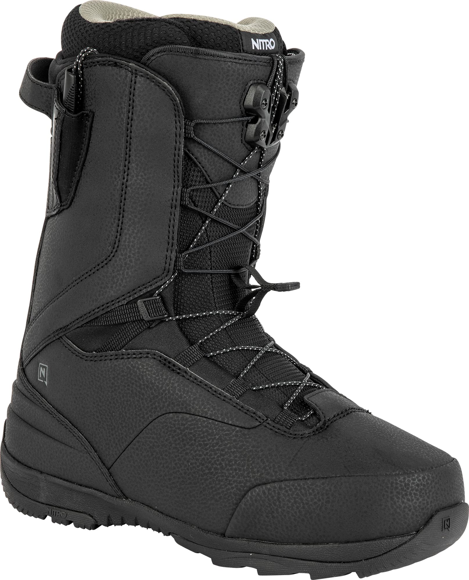 Nitro Venture TLS Men\'s Snowboard Boots (10, Black)