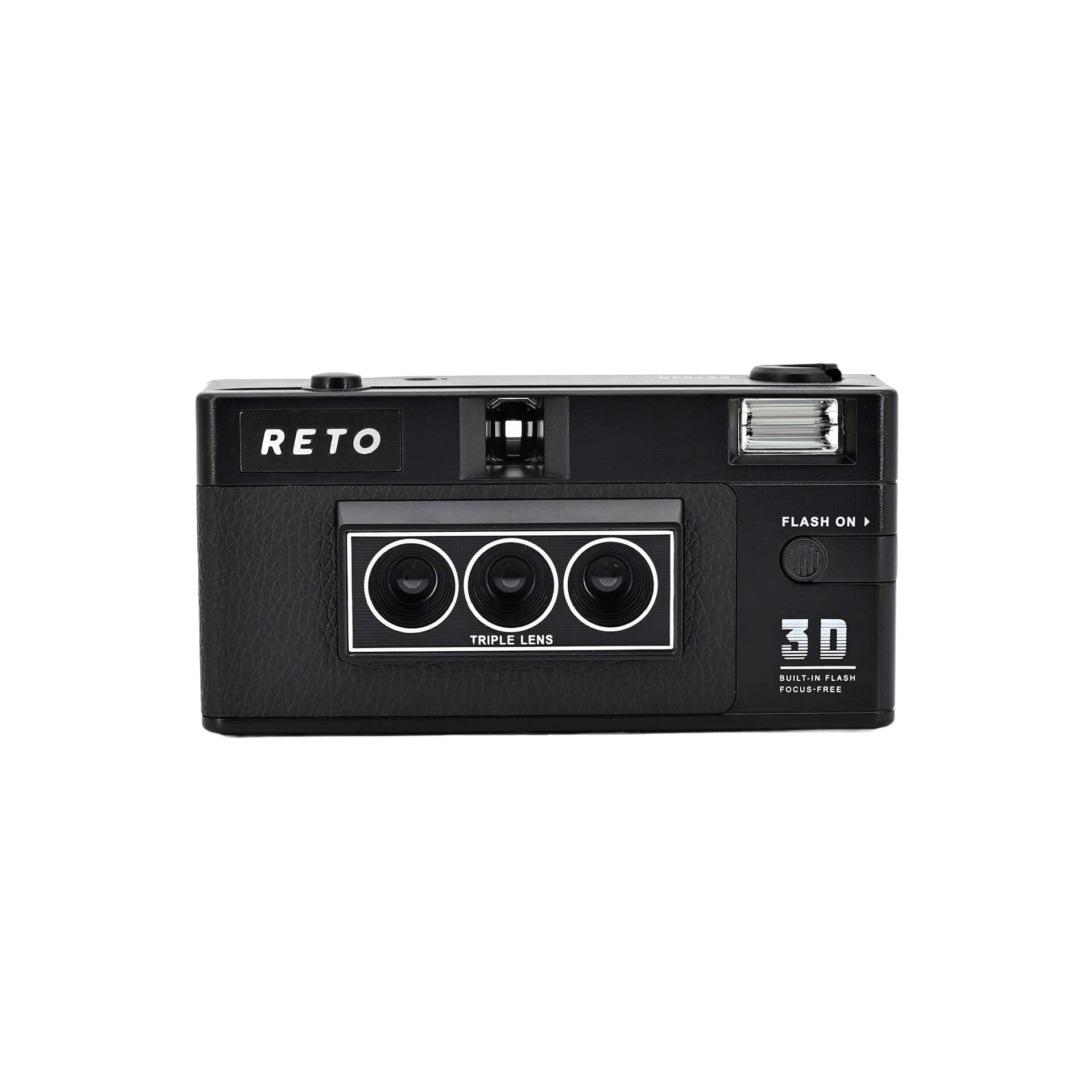 RETO Reto3D 35mm 3D Film Camera - Retro Lenticular 3D Effect Boomerang Wigglegram Camera