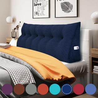 wowmax WOWMAX Triangular Reading Pillow Large Bolster Headboard