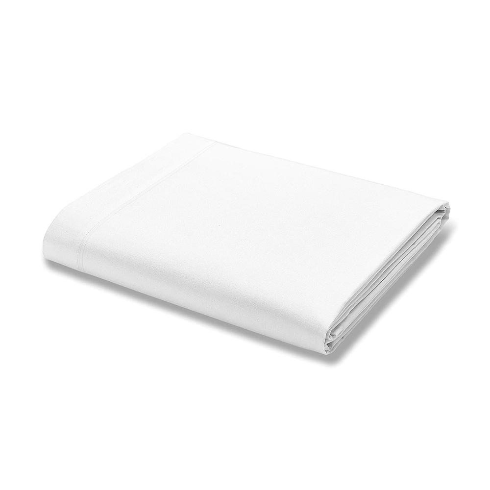 Color Sense White Twin Flat Sheet, 100 Cotton Twin Flat Sheet Only