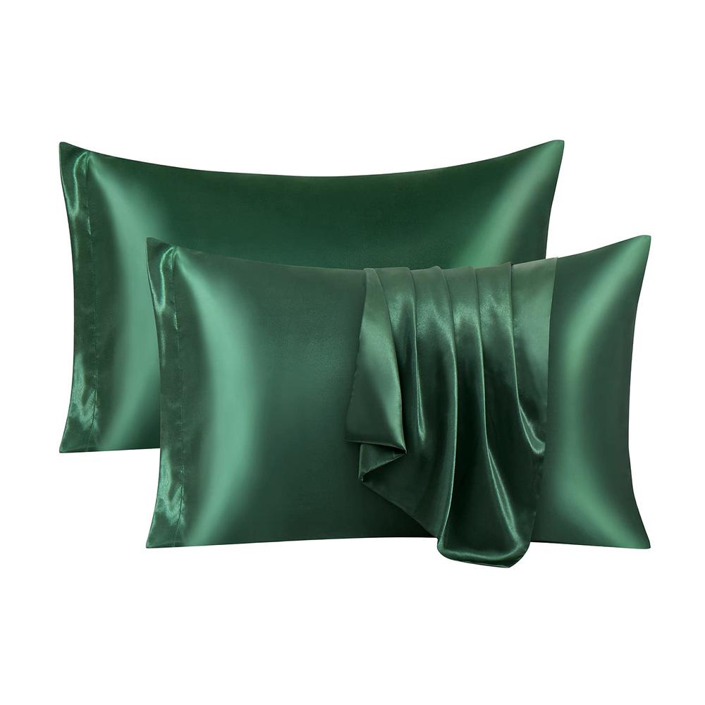 Ersmak Satin Pillowcase Standard Set of 2, Ultra Soft & Silky Satin Pillow Cases for Hair and Skin, Wrinkle Fade Resistant Pillo